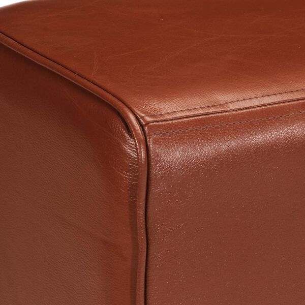 vidaXL Banc saut de cheval 160 cm Marron Cuir v&eacute;ritable et bois acacia