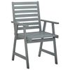 vidaXL Chaises &agrave; manger d'ext&eacute;rieur lot de 2 et coussins Acacia massif