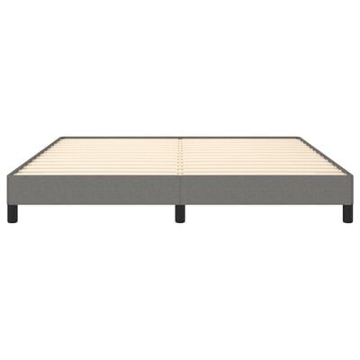 vidaXL Cadre de lit sans matelas gris foncé 180x200 cm tissu