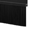vidaXL Brosses d'&eacute;tanch&eacute;it&eacute; pour porte &agrave; visser 12 pcs Noir 100 cm