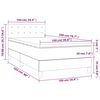 vidaXL Sommier &agrave; lattes de lit avec matelas Bleu fonc&eacute; 100x200 cm