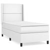 vidaXL Sommier &agrave; lattes de lit avec matelas Blanc 100x200cm Similicuir