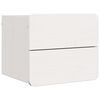 vidaXL Table de chevet 2 pcs Blanc 39 x 34 x 33 cm Bois de pin massif