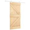 vidaXL Porte coulissante 90 x 210 cm Bois de pin massif