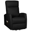 vidaXL Fauteuil de massage Noir Similicuir