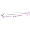vidaXL Coussins de banc de jardin lot de 2 turquoise tissu Oxford