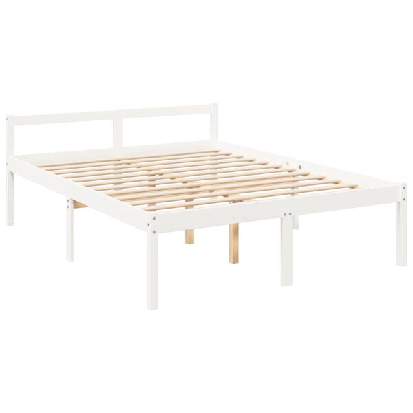 vidaXL Lit pour personne &acirc;g&eacute;e sans matelas 160x200 cm bois pin massif