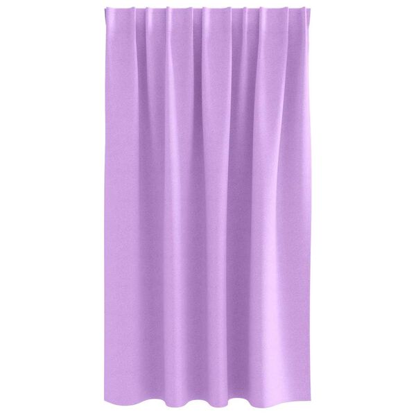 vidaXL Rideaux occultants avec anneaux 2 pcs Violet 140 x 140 cm