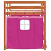 vidaXL Lit superpos&eacute; sans matelas rose 80x200 cm bois de pin massif