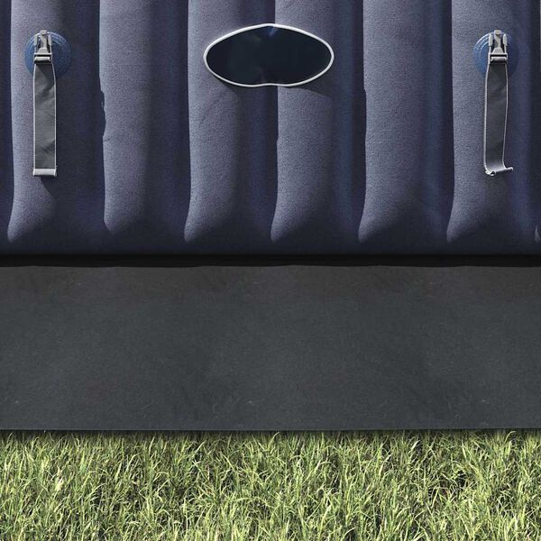 vidaXL Tapis de piscine Noir 396 x 396 x 0,1 cm