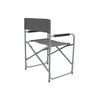 Bo-Camp Chaise de camping Acier Gris