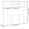 vidaXL Armoire de tête de lit Chêne sonoma 120x19x103,5 cm