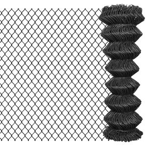 vidaXL Cl&ocirc;ture &agrave; mailles Acier 25 x 1,25 m Gris