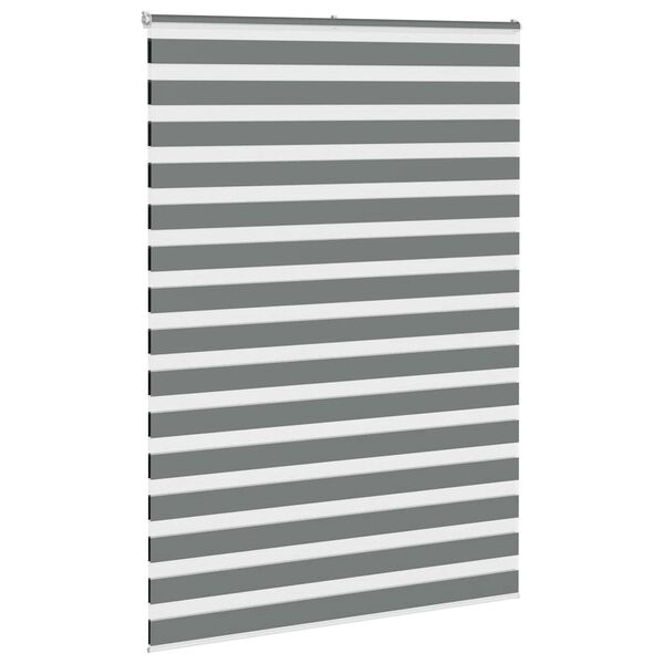 vidaXL Store z&egrave;bre gris fonc&eacute; largeur du tissu 155,9 cm polyester
