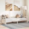 vidaXL Lit de jour avec matelas blanc 80x200 cm bois de pin massif