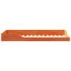 vidaXL Cadre de lit Brun cire 90 x 210 cm Pin massif