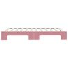 vidaXL Lit de jour avec gigogne sans matelas rose 90x200 cm
