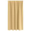 vidaXL Rideaux occultants avec anneaux 2 pcs Beige 140 x 140 cm