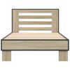 vidaXL Cadre de lit sans matelas ch&ecirc;ne sonoma 100x200 cm