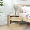 vidaXL Tables de chevet 2 pcs Ch&ecirc;ne Sonoma Bois d'ing&eacute;nierie