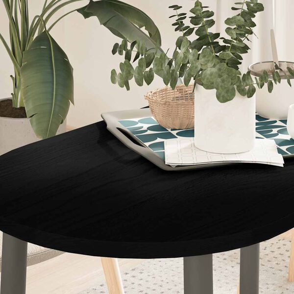 vidaXL Dessus de table 100x50x2 cm bois de ch&ecirc;ne massif ovale