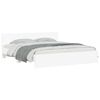 vidaXL Cadre de lit avec LED sans matelas blanc 200x200 cm