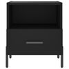 vidaXL Tables de chevet 2 pcs noir 40x35x47,5 cm bois d&rsquo;ing&eacute;nierie
