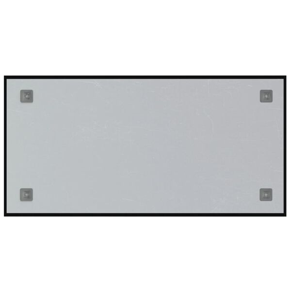 vidaXL Tableau noir magn&eacute;tique mural Noir 80x40 cm Verre tremp&eacute;
