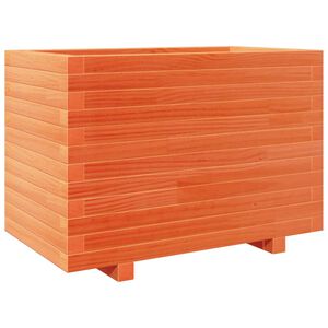 vidaXL Jardini&egrave;re cire marron 70x40x49,5 cm bois de pin massif