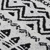 vidaXL Tapis Noir et blanc 160x230 cm Coton