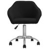 vidaXL Chaise pivotante de bureau Noir Tissu