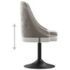 vidaXL Tabouret de bar Gris clair Velours