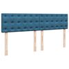 vidaXL Sommier &agrave; lattes de lit et matelas bleu 180x200 cm velours