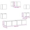 vidaXL Ensemble de meubles TV 7 pcs Ch&ecirc;ne sonoma Bois d'ing&eacute;nierie