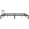 vidaXL Cadre de lit sans matelas noir m&eacute;tal 180x200 cm