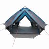 vidaXL Tente tipi avec toit avec &eacute;vent Bleu et gris 490 x 410 x 210 cm