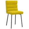 vidaXL Chaises &agrave; manger lot de 6 jaune velours