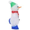 vidaXL Silhouette de bonhomme de neige de No&euml;l LED Acrylique 30 cm