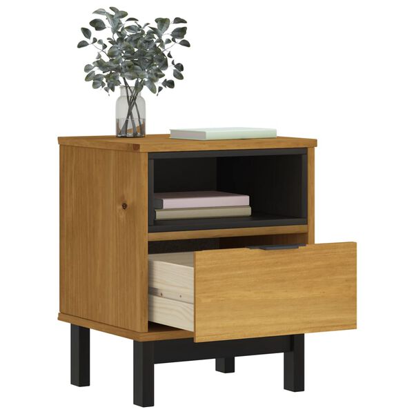 vidaXL Table de chevet FLAM 40x35x50 cm bois de pin massif