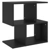 vidaXL Table de chevet noir 50x30x51,5 cm bois d'ing&eacute;nierie