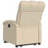 vidaXL Fauteuil inclinable Cr&egrave;me Tissu