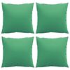 vidaXL Coussins d&eacute;coratifs lot de 4 vert 40x40 cm tissu