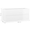 vidaXL Ensemble de meubles de bain 2 pcs Blanc brillant Agglom&eacute;r&eacute;