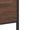 vidaXL Cadre de lit en m&eacute;tal sans matelas ch&ecirc;ne marron 107x203 cm
