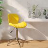 vidaXL Chaise pivotante de salle &agrave; manger Jaune moutarde Velours