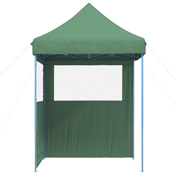 vidaXL Tente de r&eacute;ception pliable escamotable 2 parois lat&eacute;rales vert