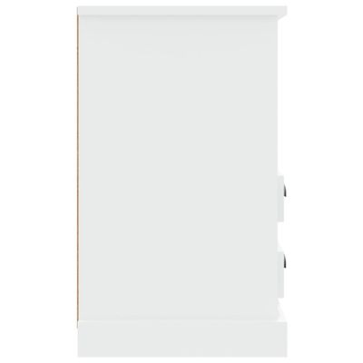 vidaXL Table de chevet blanc brillant 43x36x60 cm