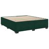 vidaXL Sommier &agrave; lattes de lit et matelas Vert fonc&eacute; 200x200cm Velours