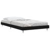 vidaXL Cadre de lit sans matelas noir 90x200 cm bois d'ingénierie