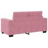 vidaXL Ensemble de Canap&eacute;s 3 pcs Rose 221 x 80 x 80 cm Velours